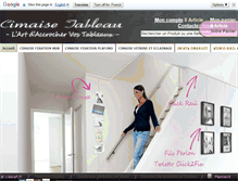 Tablet Screenshot of cimaise-tableau.fr